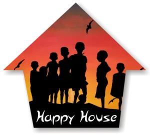 A happy house logo